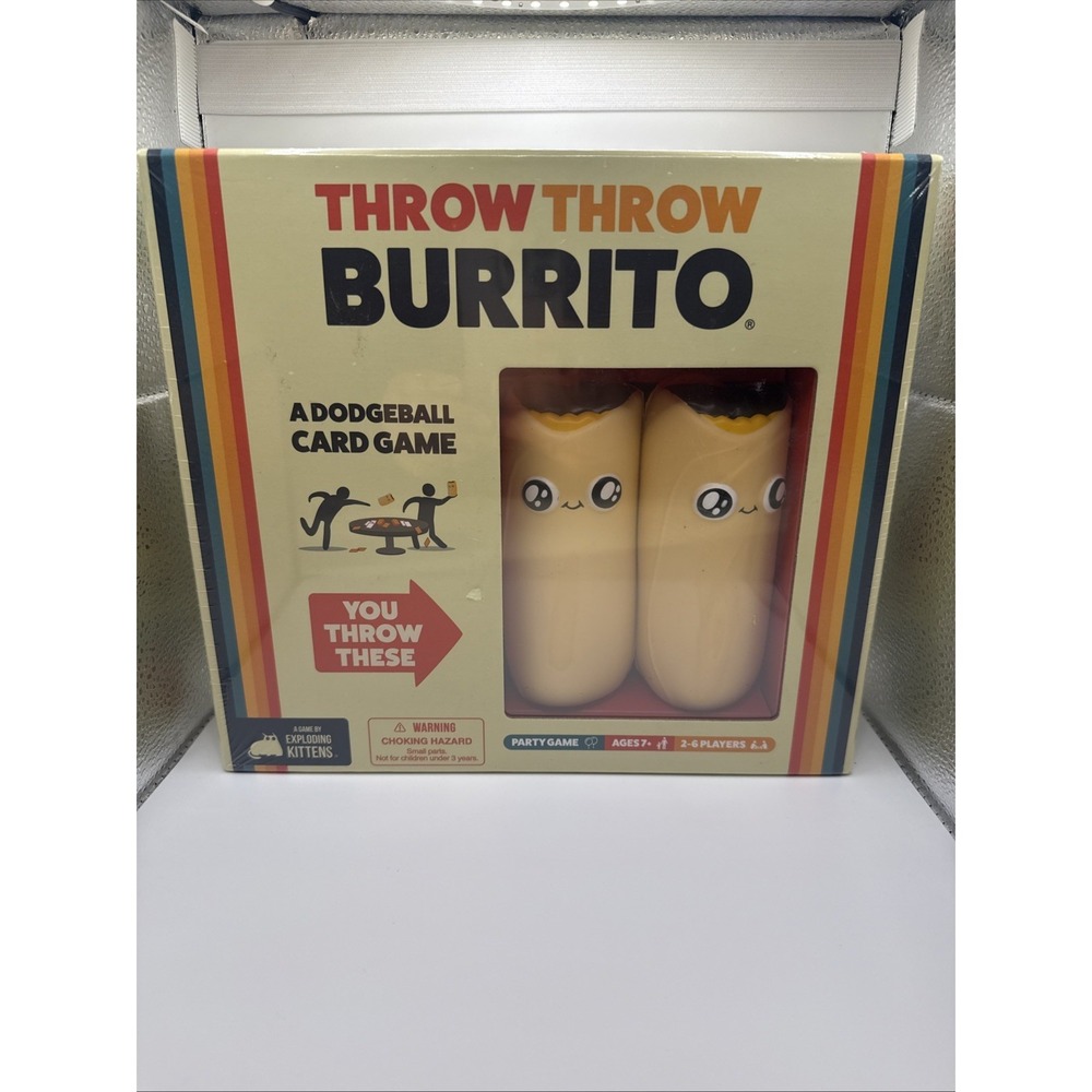 Throw Throw Burrito Card Game by Exploding Kittens SEALED Ages 7+ 2-6 Players